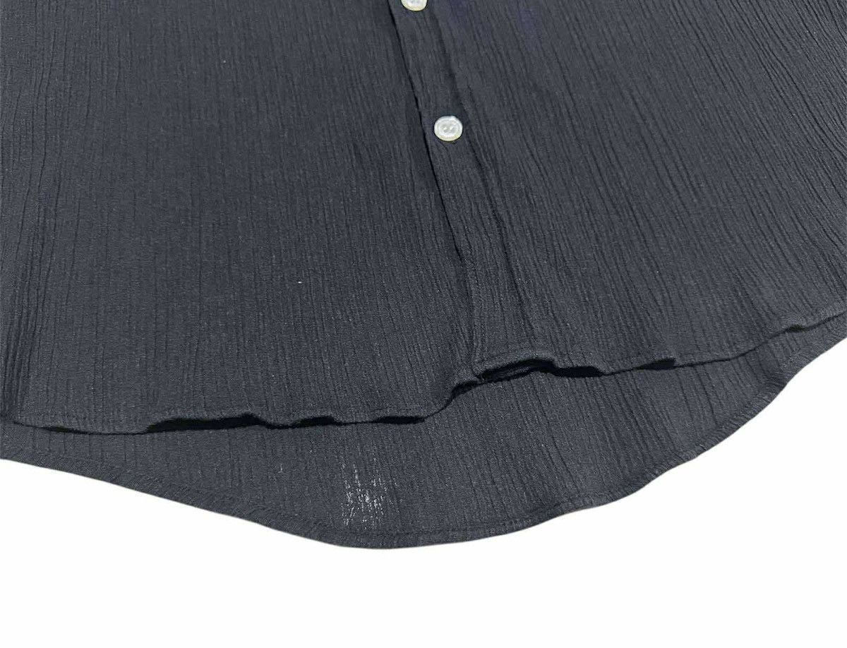 Japanese Brand 🔥Japanese Pleats Open Collar Shirt Issey Miyake Style Size US M / EU 48-50 / 2 - 3 Thumbnail