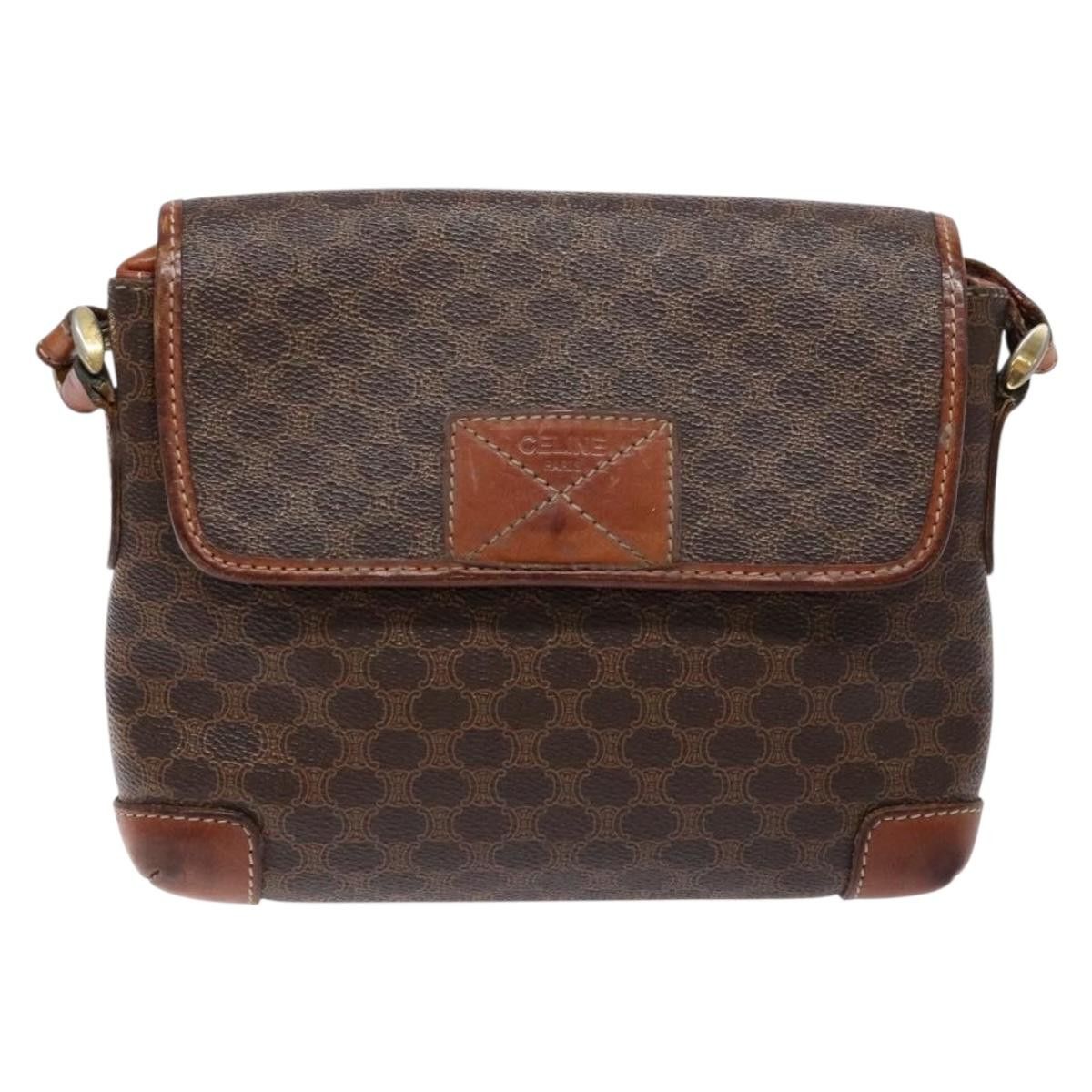 Celine CELINE Macadam Canvas Shoulder Bag Pvc Brown Gold Size ONE SIZE - 2 Thumbnail
