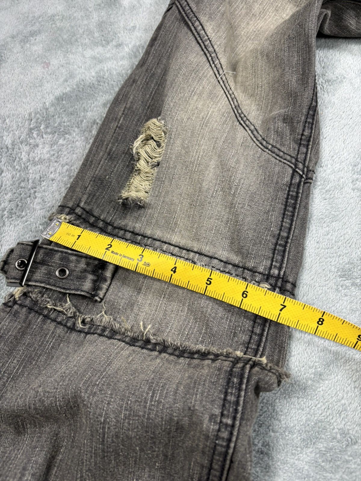14th Addiction Black Baccara Flared Bondage Pants. S0258 Size US 29 - 14 Thumbnail