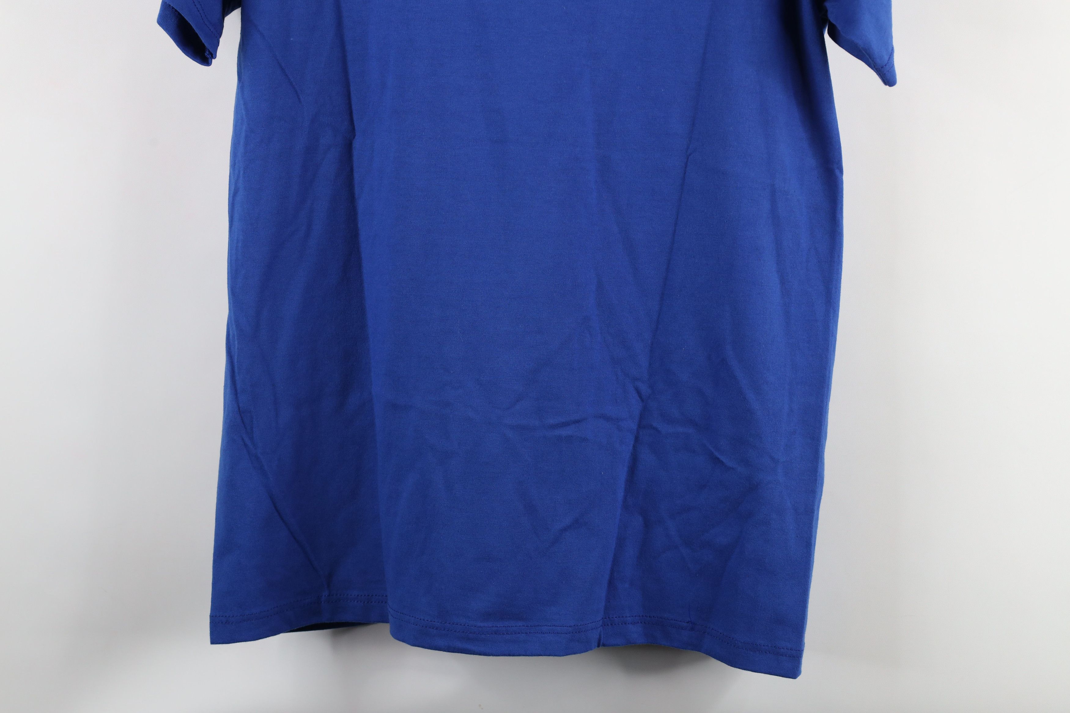 Vintage Vintage 90s Streetwear Heavyweight T-Shirt Royal Blue USA Size US M / EU 48-50 / 2 - 8 Thumbnail