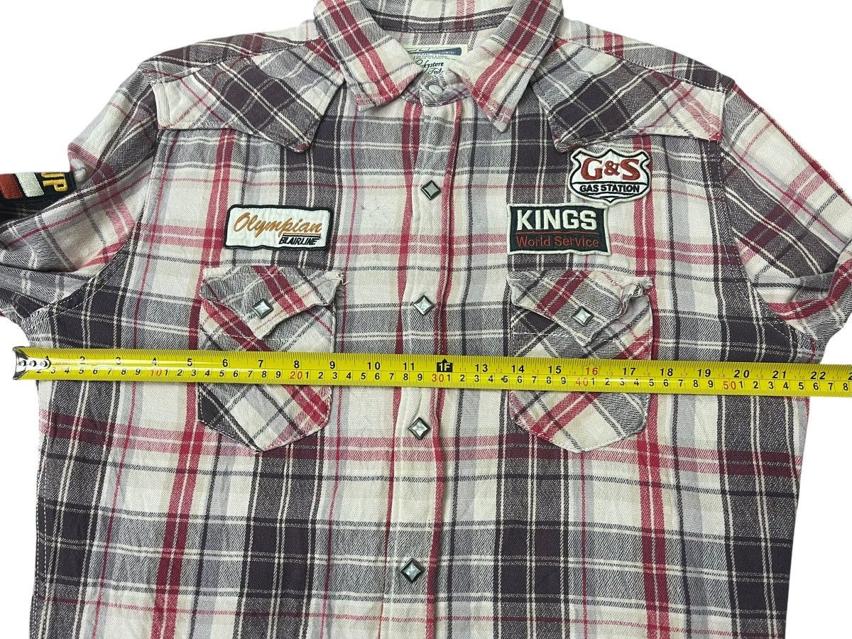 Japanese Brand Vintage Western Shirt Punk Patches Streetwear Size US L / EU 52-54 / 3 - 3 Thumbnail