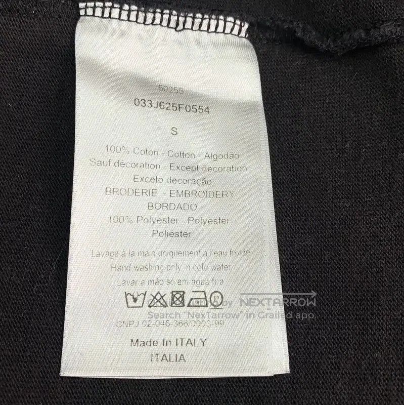 Dior Dior Black Cotton Men's T-Shirt . Size US S / EU 44-46 / 1 - 6 Thumbnail