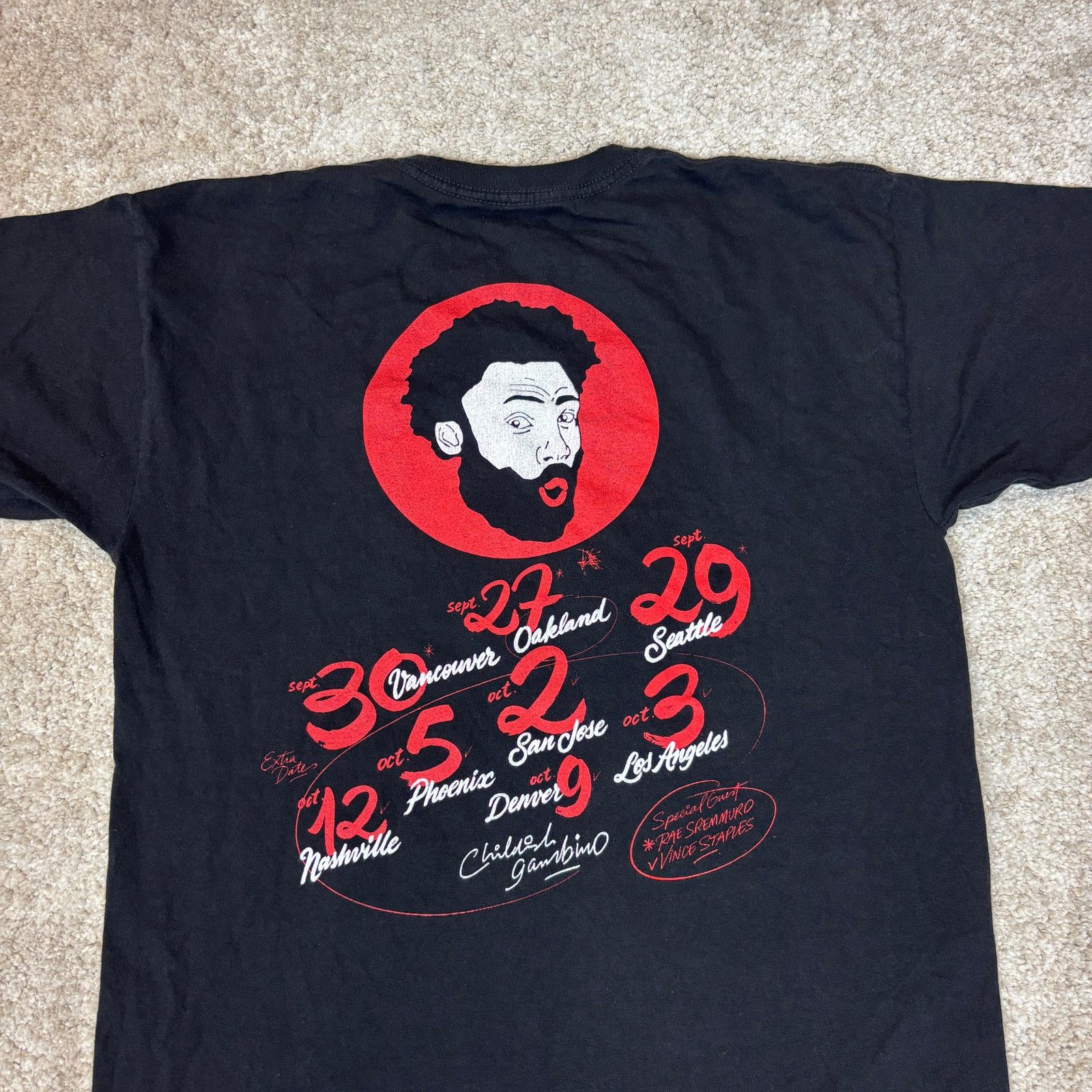 Band Tees Childish Gambino This Is America Tour T Shirt Men's Medium Size US M / EU 48-50 / 2 - 4 Thumbnail
