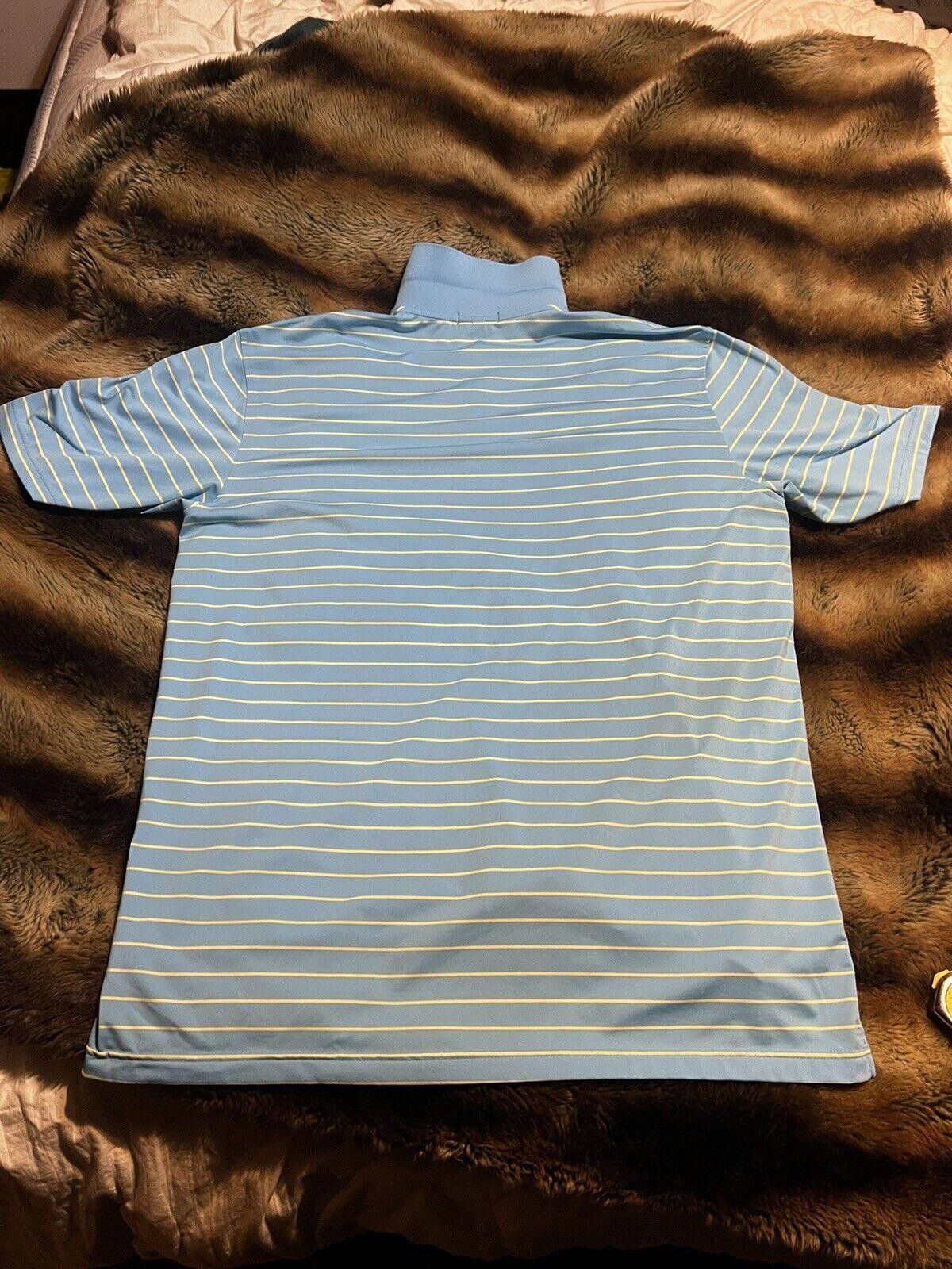 Peter Millar Peter Millar Summer Polo Shirt - XL - Light Blue Striped Size US XL / EU 56 / 4 - 2 Thumbnail
