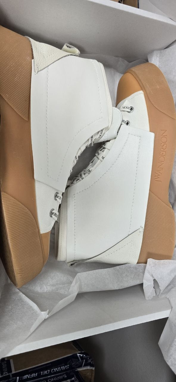 JW Anderson Chunky High-Top Sneakers – White / Gum Sole RRP $450 Size US 9 / IT 39 - 13 Thumbnail