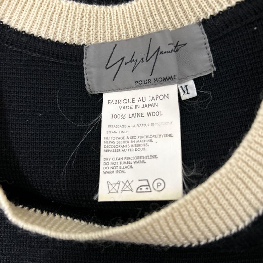Yohji Yamamoto Yohji Yamamoto 93aw pullover pocket switching knit Size US M / EU 48-50 / 2 - 6 Thumbnail