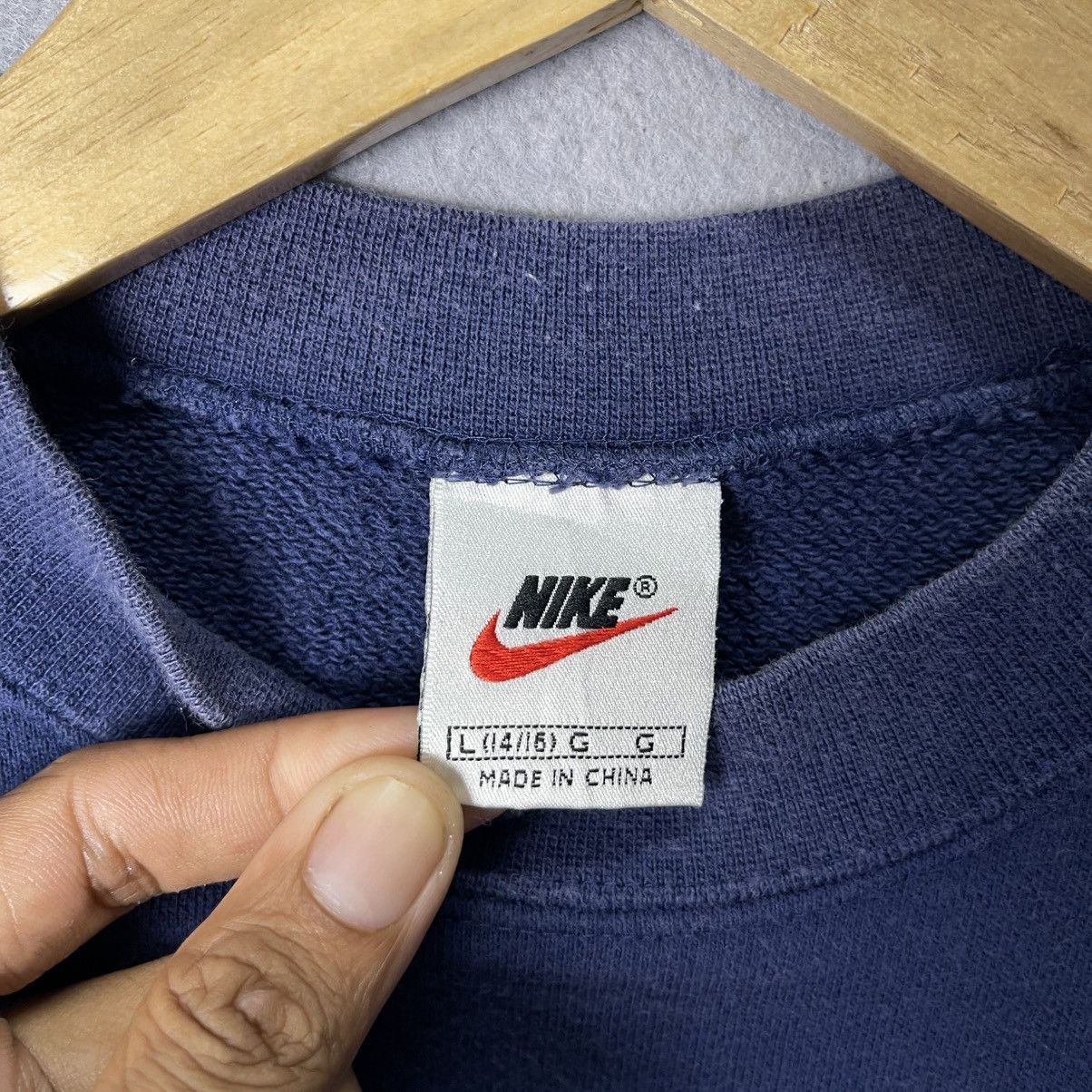 Nike Vintage 2000s Nike “Just Do It” Double Logo Sweatshirt Size US M / EU 48-50 / 2 - 9 Thumbnail