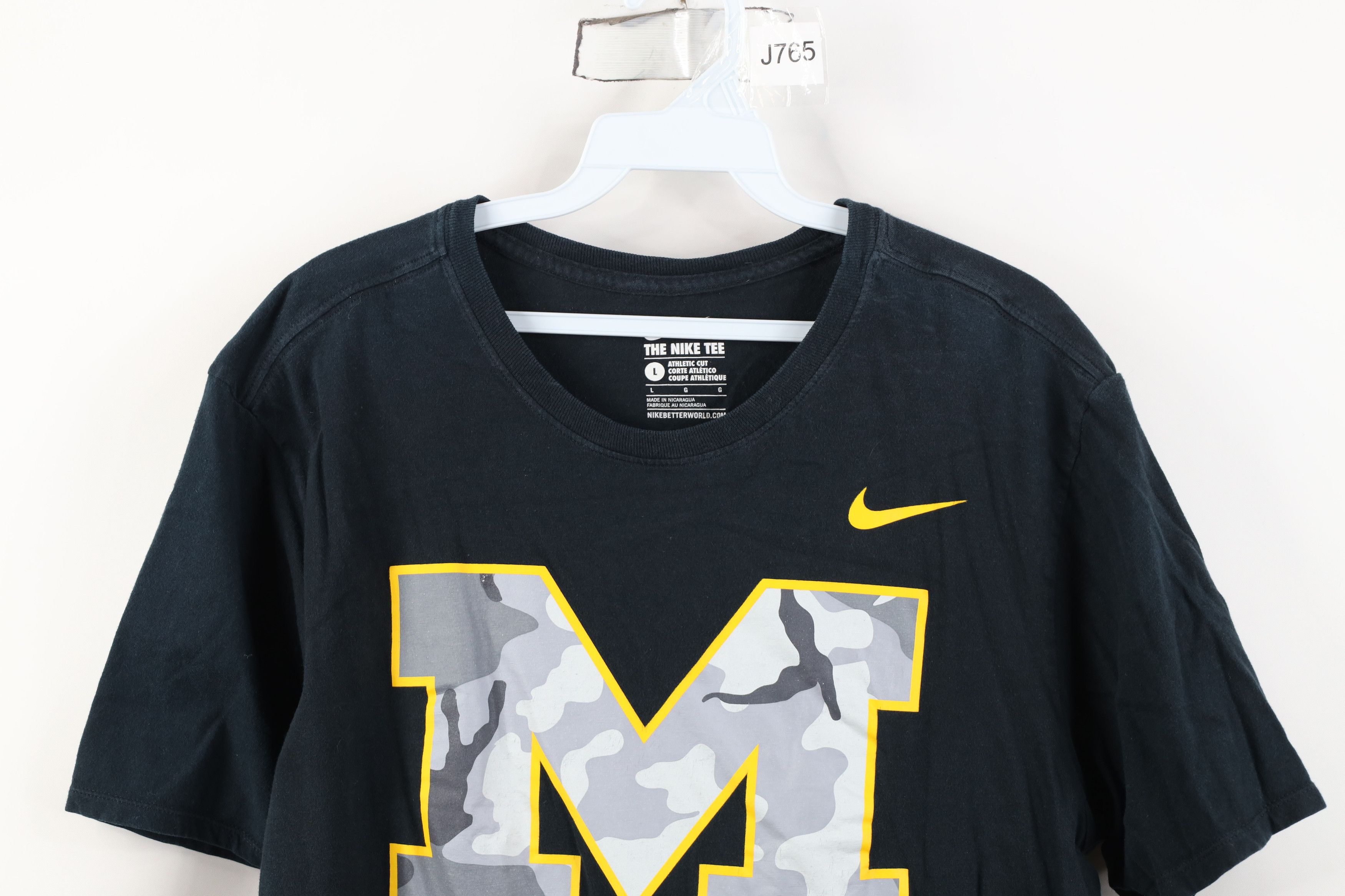 Nike Nike Cut Camouflage Block M University of Michigan T-Shirt Size US L / EU 52-54 / 3 - 2 Thumbnail