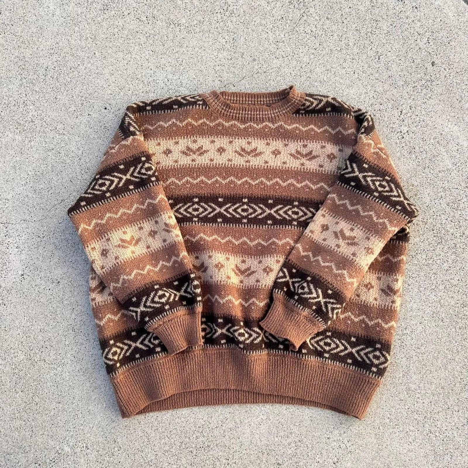 Other Rowme knit sweater boxy vintage wool sweater crewneck Size US L / EU 52-54 / 3 - 1 Thumbnail