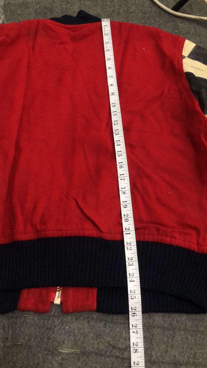 Junko Shimada Junko Shimada Part 2 Varsity Jacket Checked Leather Sleeve Size US L / EU 52-54 / 3 - 19 Thumbnail