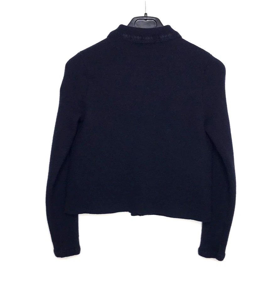 Sezane La Maille Sezane Betty Cardigan Merino Wool Sz Xss Blue Navy Size XXS / US 00 / IT 34 - 4 Thumbnail