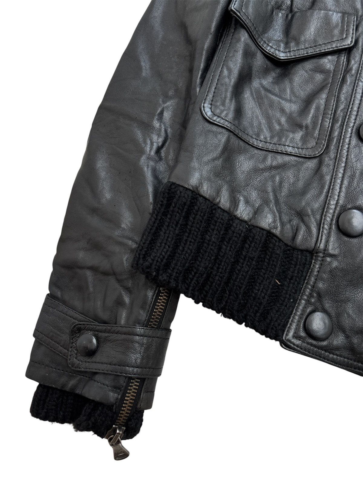 Dolce & Gabbana Y2K Crop Napoleon Leather Jacket Size US XS / EU 42 / 0 - 3 Thumbnail