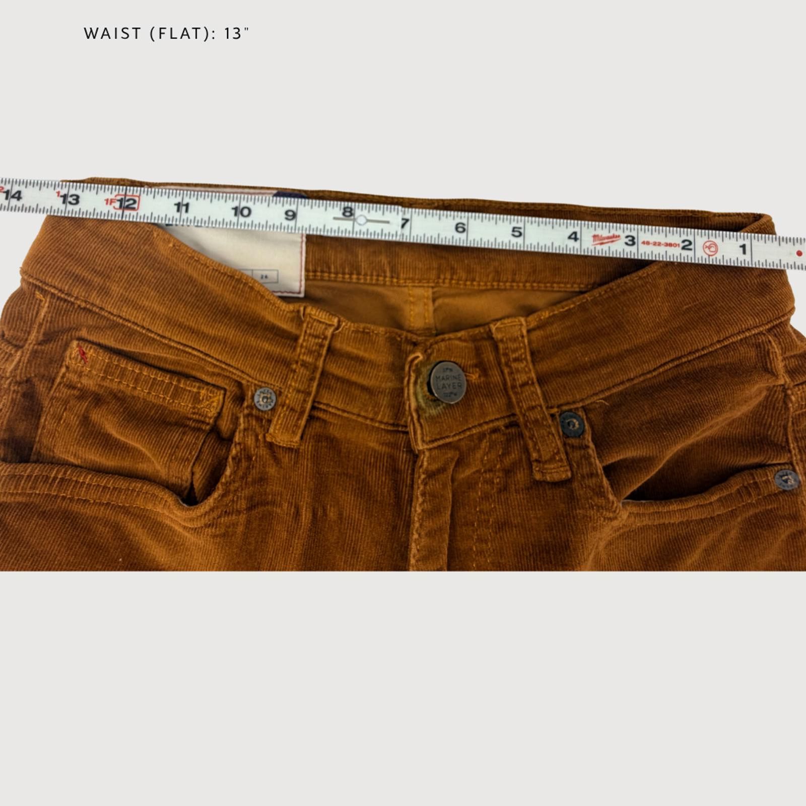 Marine Layer Marine Layer Corduroy Straight Leg Jeans Copper 26 Size 26" / US 2 / IT 38 - 5 Thumbnail