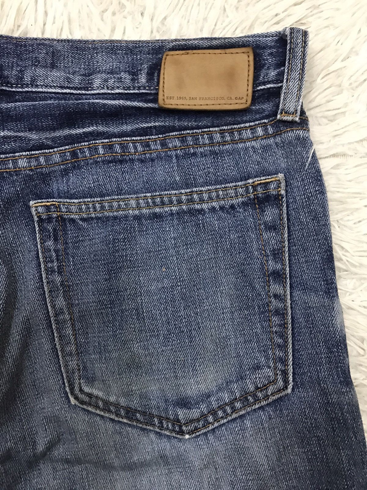 Gap Gap Patchwork Design Straight Fit Denim Jeans Size US 30 / EU 46 - 10 Thumbnail