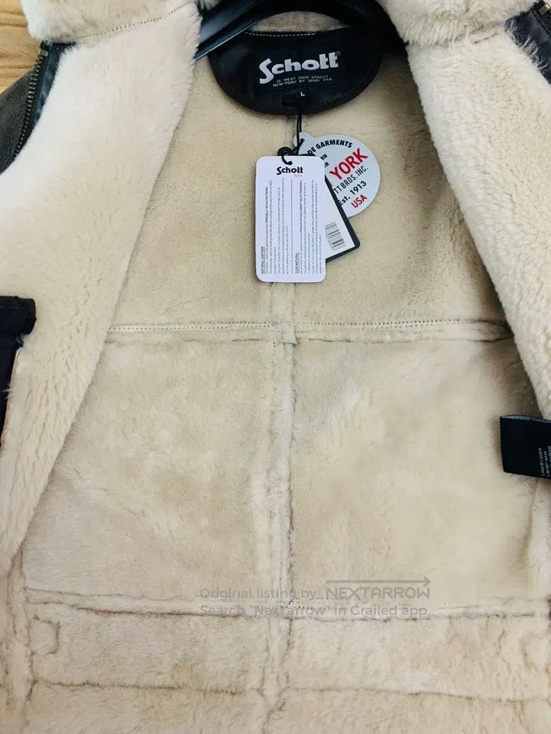 Schott Schott Fur jacket Size US L / EU 52-54 / 3 - 3 Thumbnail