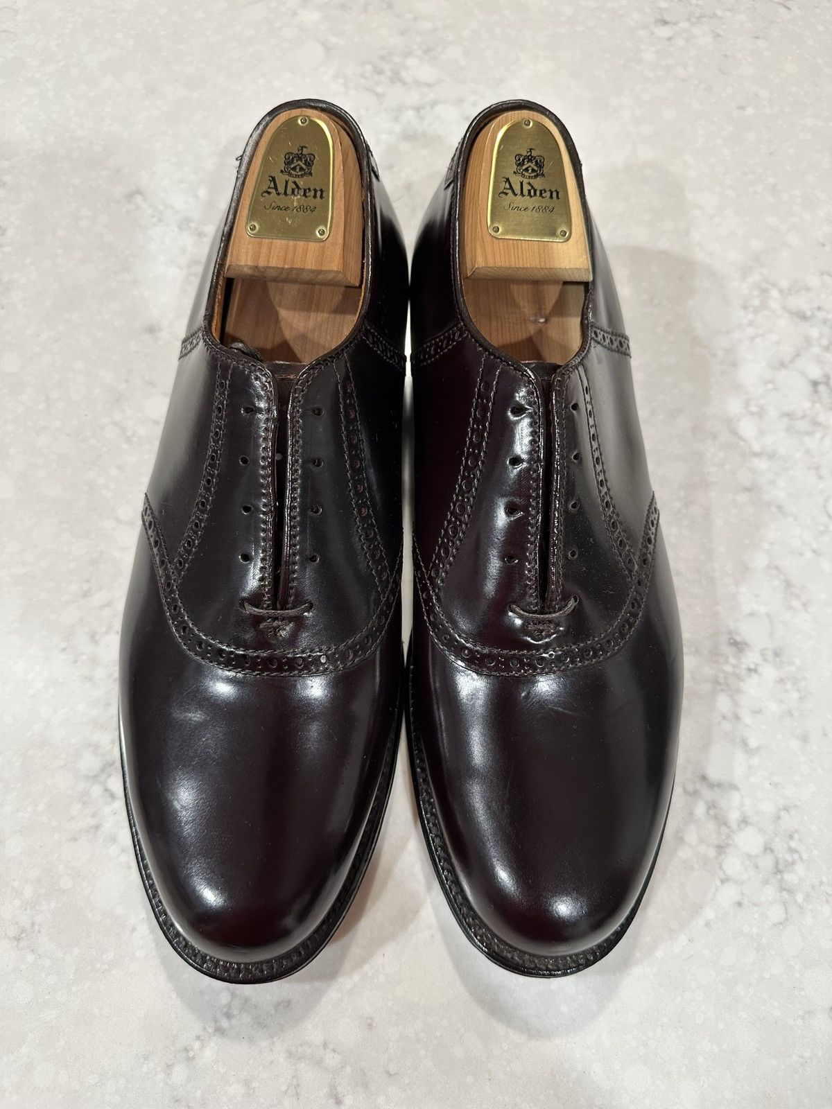 Alden Alden 994 Color 8 Shell Cordovan Saddle Size US 11 / EU 44 - 1 Thumbnail