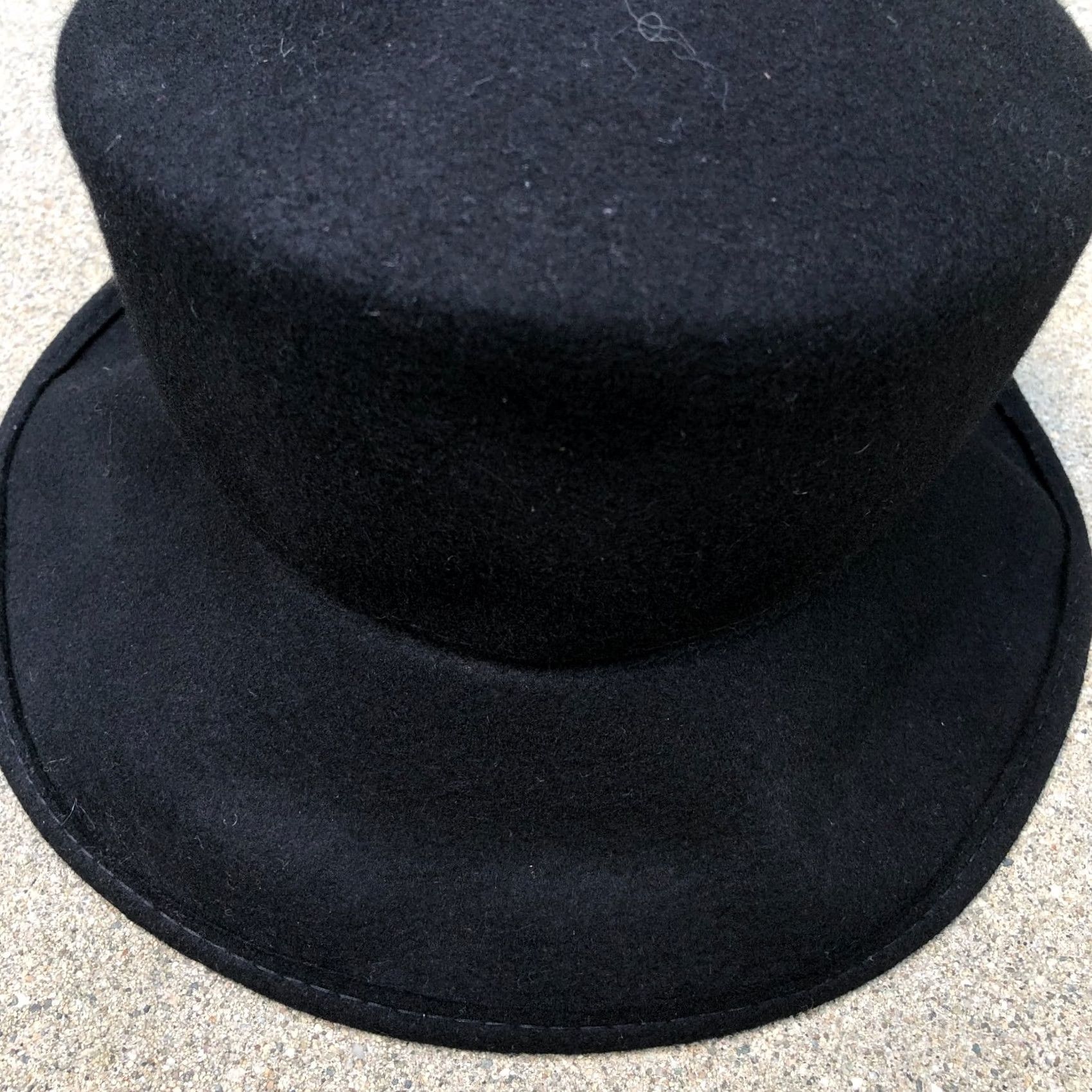 Vintage VINTAGE Amanda Smith 100% Wool Fedora Cloche Hat Women One Size Black Italy Womens Cloche Hat Size ONE SIZE - 2 Thumbnail