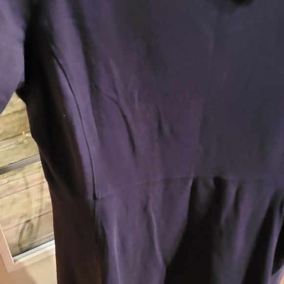 Athleta Athleta Black Round Neck Long Sleeve Sz. M Dress Size M / US 6-8 / IT 42-44 - 4 Thumbnail