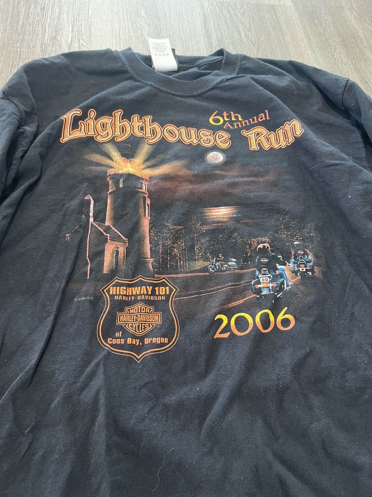 Harley Davidson Harley Davidson Lighthouse Run 2006 Coos Bay Oregon Size US XL / EU 56 / 4 - 1 Thumbnail
