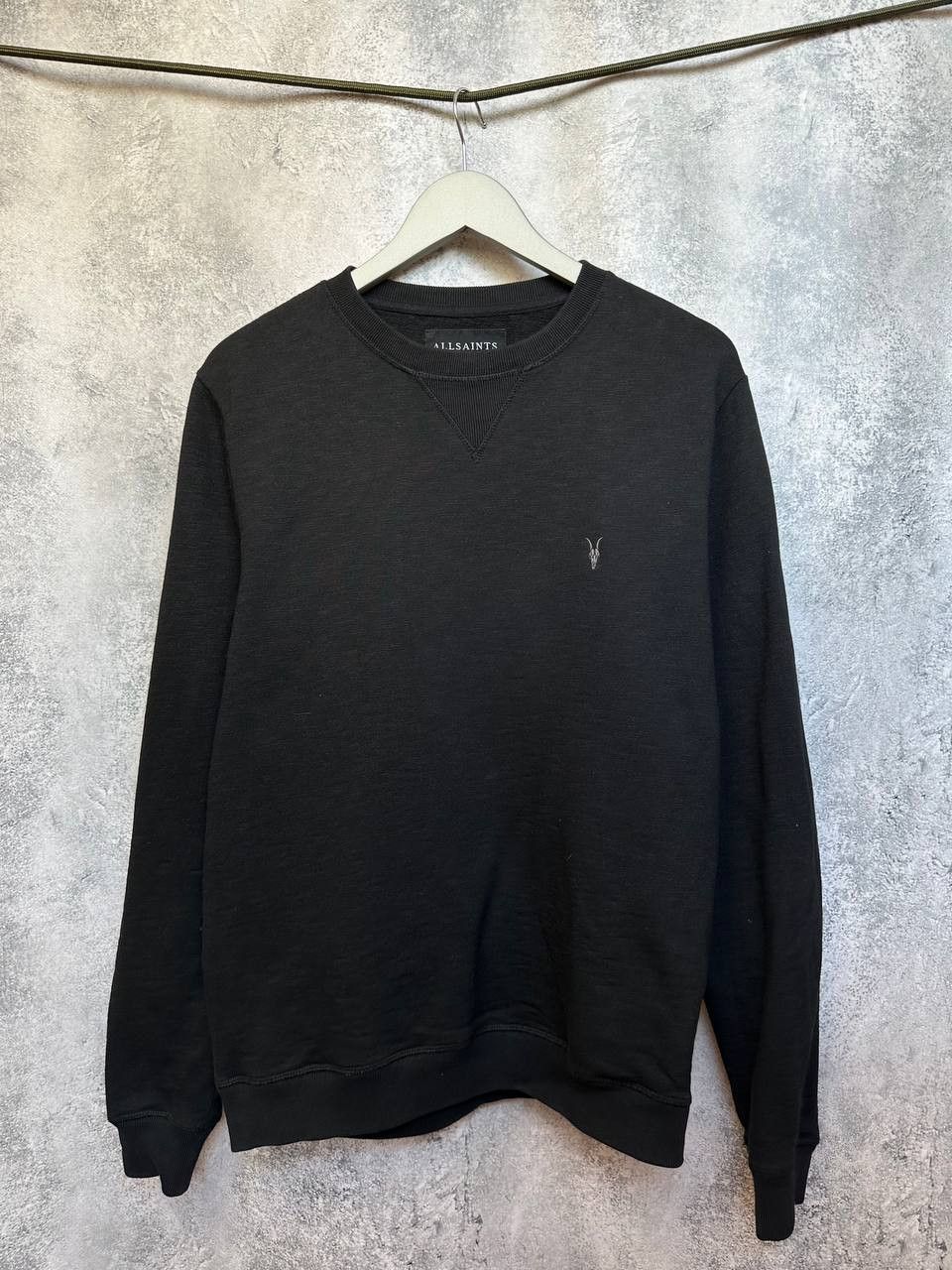 Allsaints ALLSAINTS Wilde Crew Black Sweatshirt LS Oversized Jumper Size US S / EU 44-46 / 1 - 2 Thumbnail