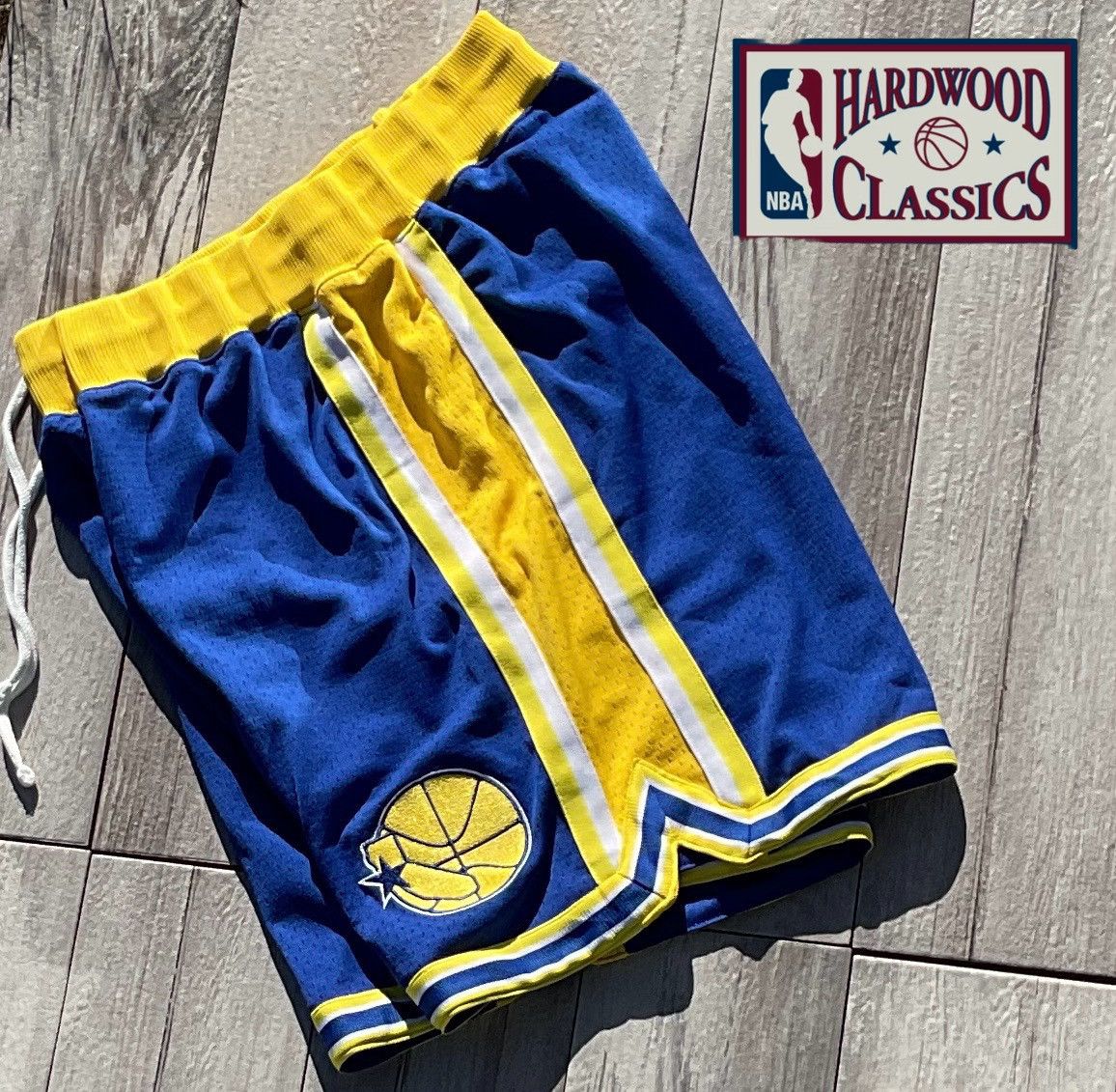 Mitchell & Ness Mitchell & Ness Warriors large Authentic Away Shorts 96-96 Size US 34 / EU 50 - 2 Thumbnail