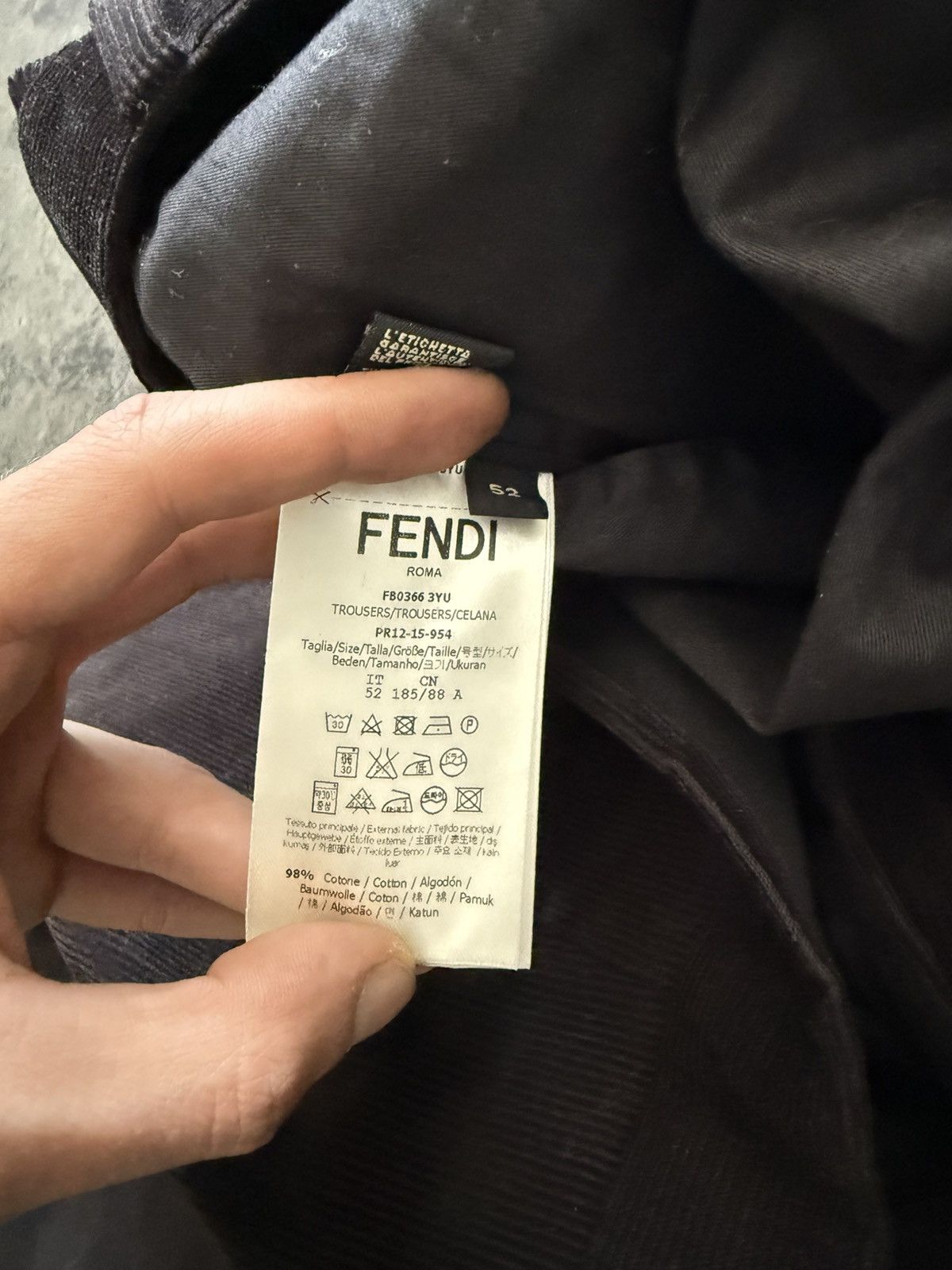 Fendi Fendi Corduroy Pants Brown Size US 34 / EU 50 - 6 Thumbnail