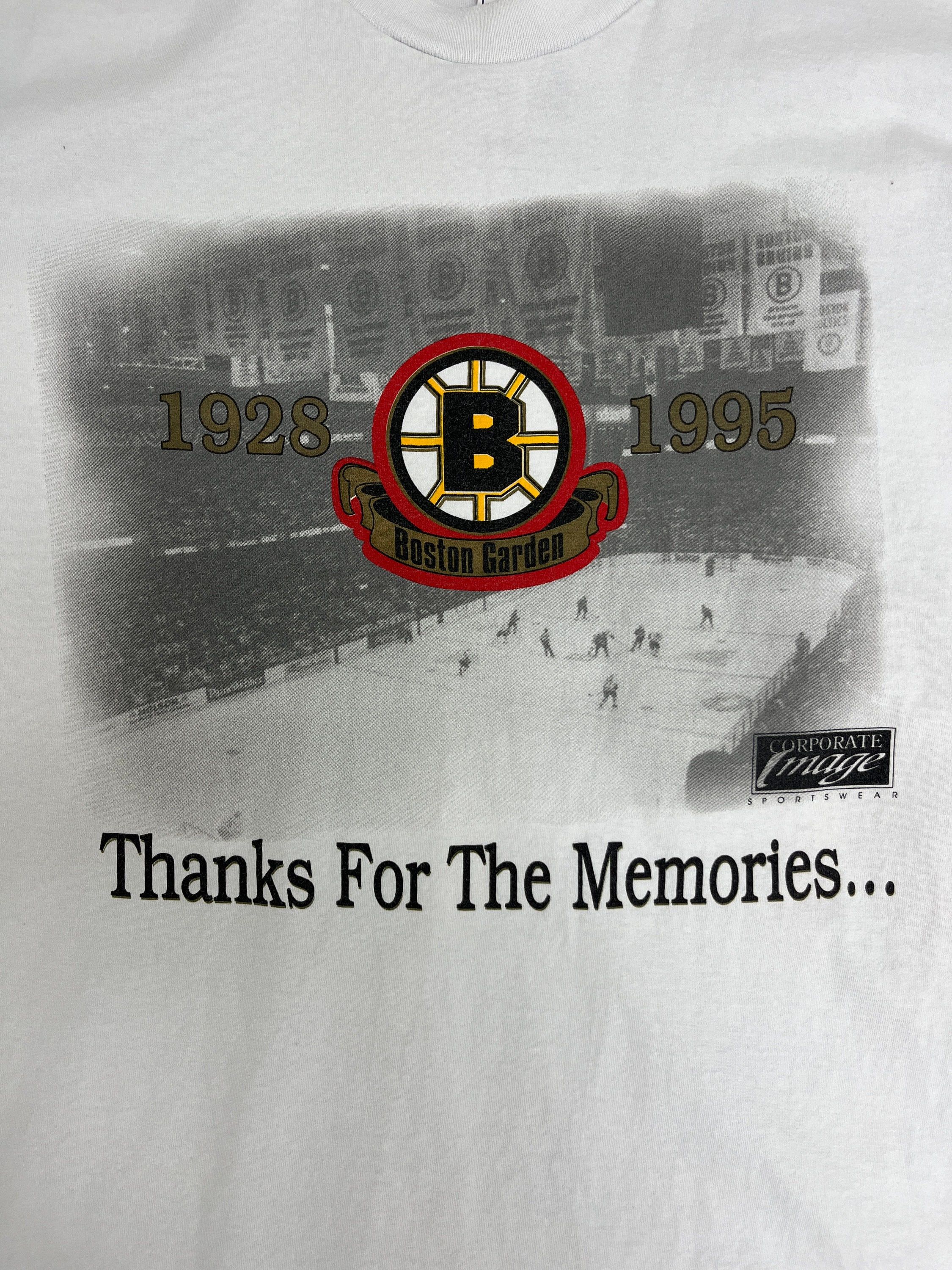 Vintage Boston Bruins Boston Garden Vintage White T-Shirt Tee Size US XL / EU 56 / 4 - 2 Thumbnail
