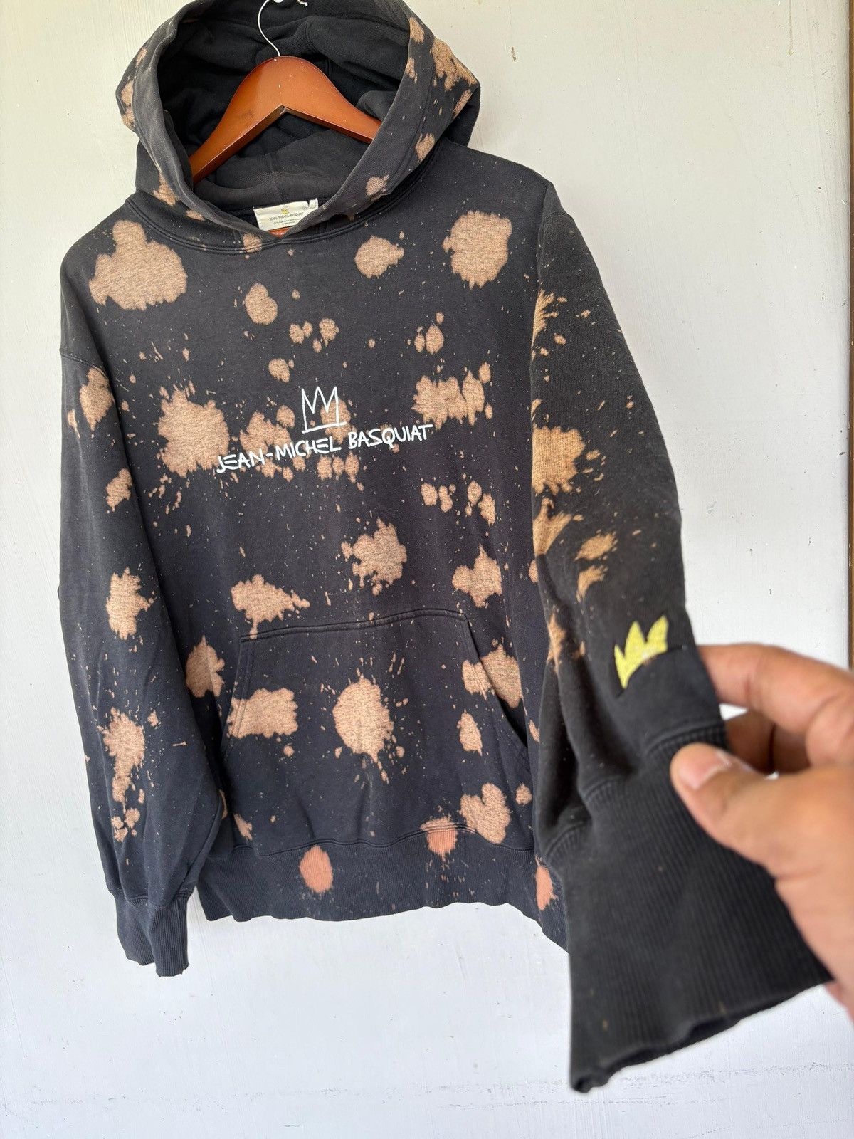 Jean-Michel Basquiat VTG Jean Michel Basquiat MilesDavisAllStar Hoodies Acid Wash Size US L / EU 52-54 / 3 - 3 Thumbnail