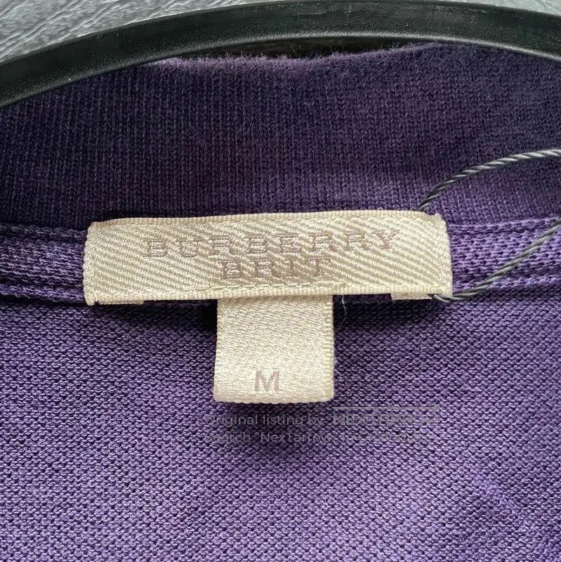 Burberry Burberry Men's Purple Polo Shirt. Size US M / EU 48-50 / 2 - 3 Thumbnail