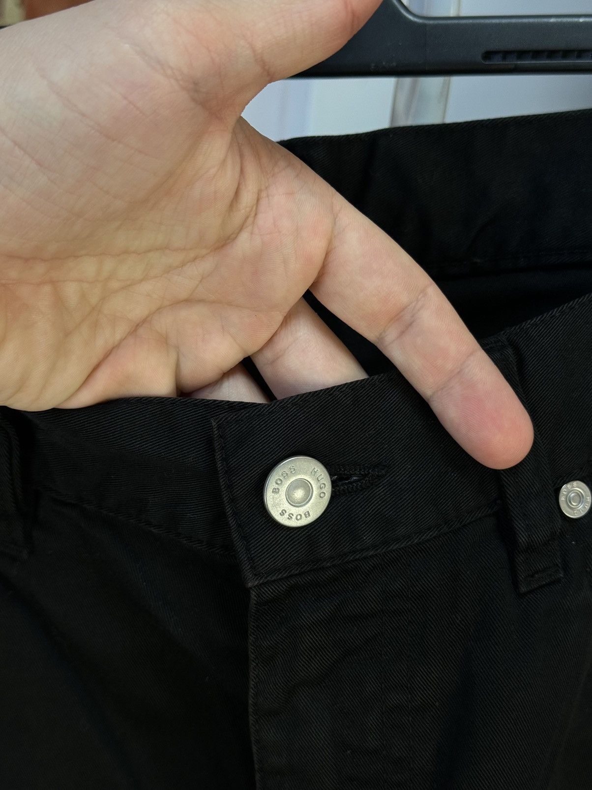 Hugo Boss × Vintage HUGO BOSS Arkansas 1 Vintage Black Jeans Pants Size US 32 / EU 48 - 11 Thumbnail