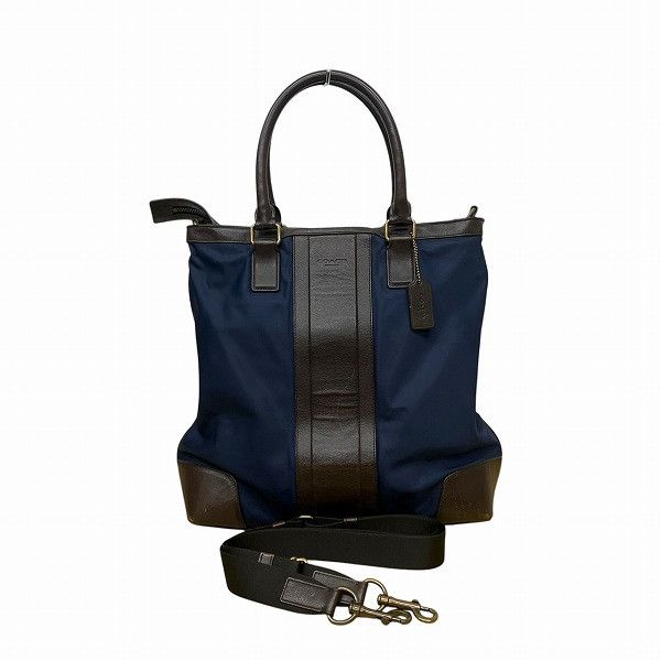 Coach Coach F71546 Bombé Nylon Tote Bag Others Business Bag F71546 in Black, Men's
