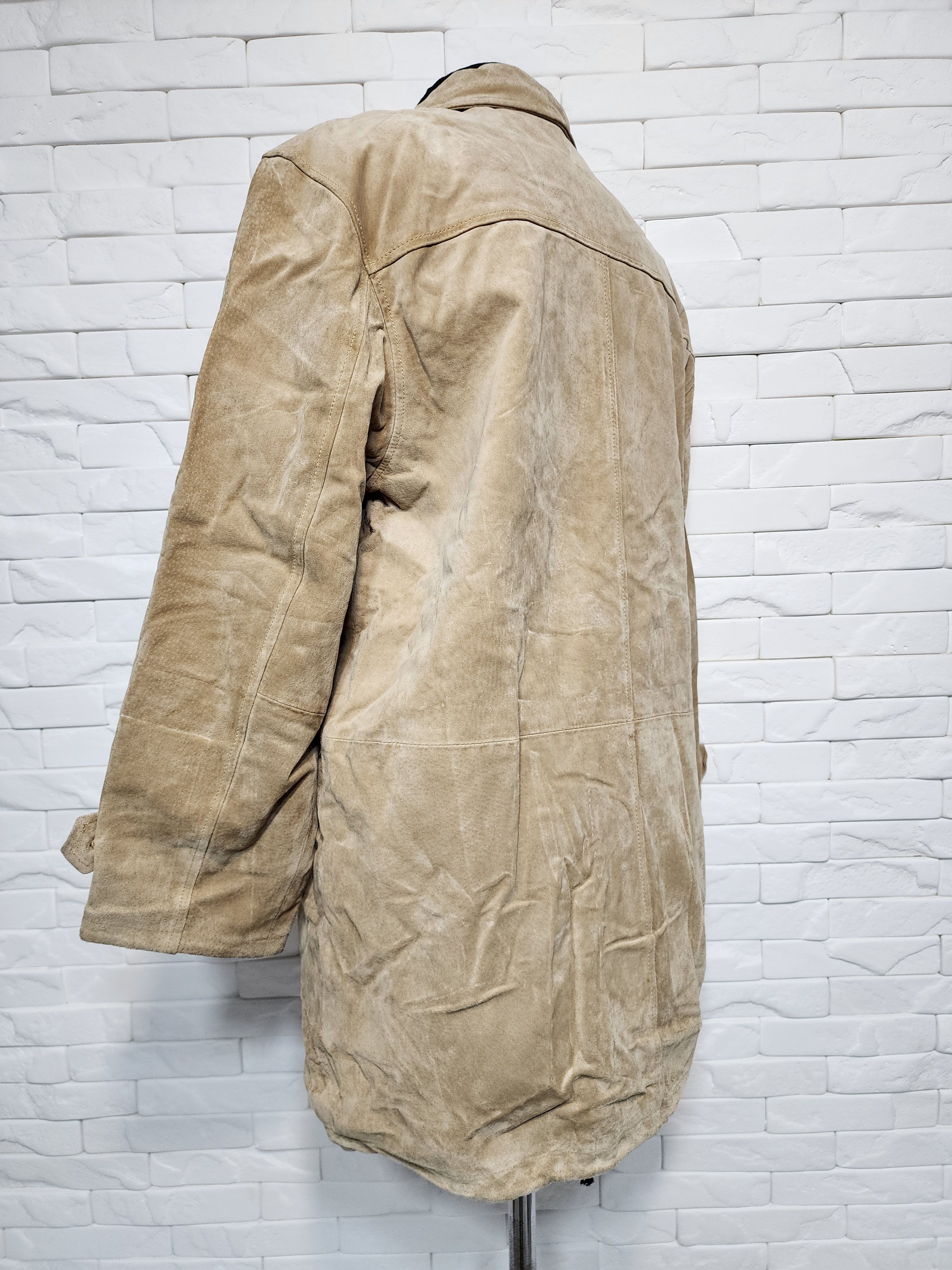 Genuine Leather Brown Suede Leather Jacket: Classic Design Size XL / US 12-14 / IT 48-50 - 7 Thumbnail