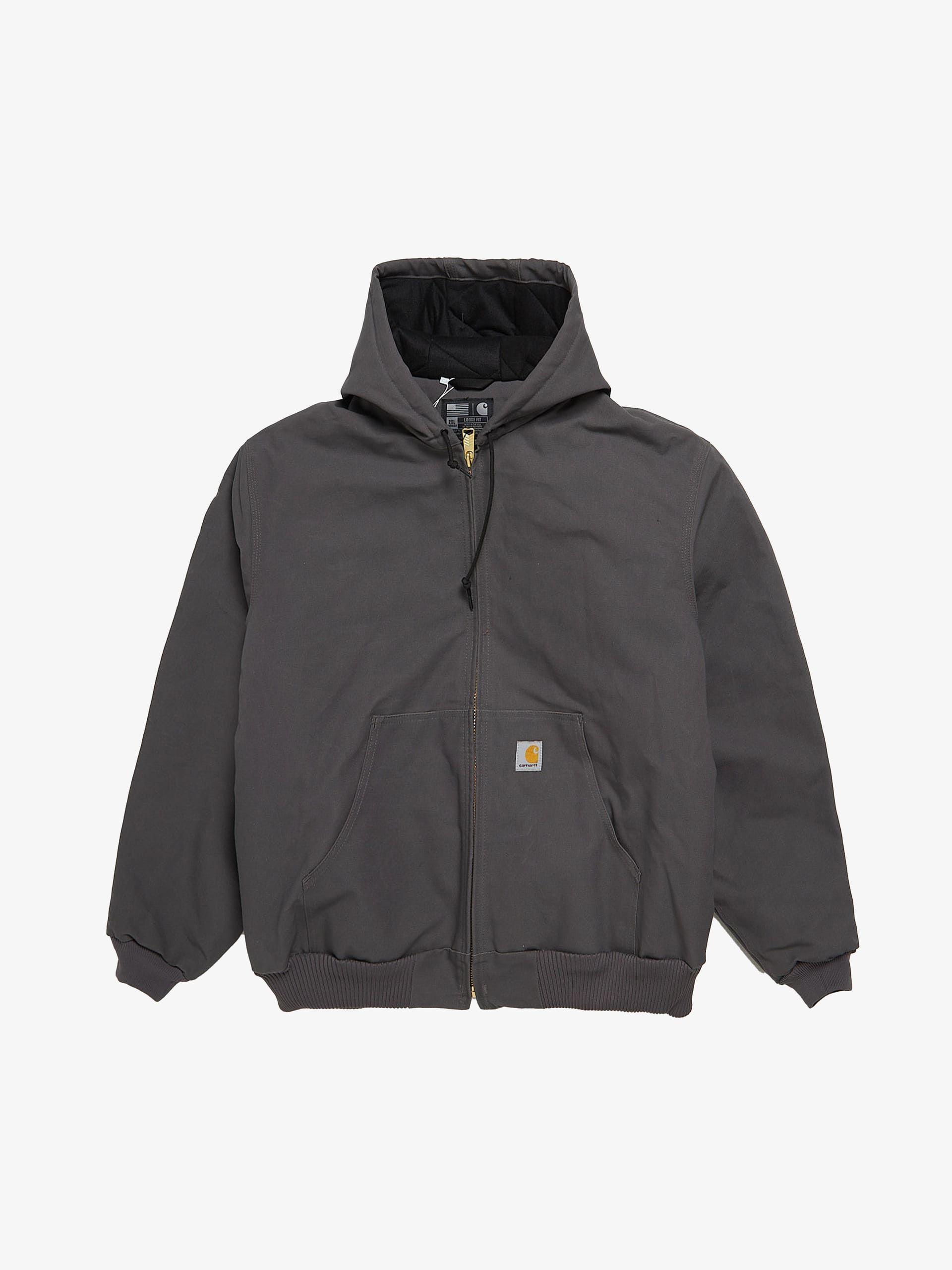 image of Carhartt Gray Washed Active Jacket in Grey, Men's (Size 2XL)