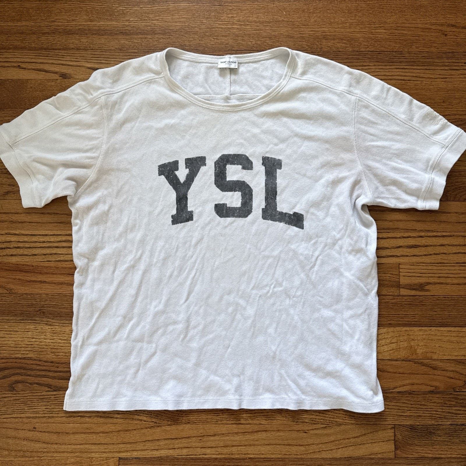 Yves Saint Laurent SAINT LAURENT YSL vintage logo Tshirt short sleeve Size US XXL / EU 58 / 5 - 1 Thumbnail