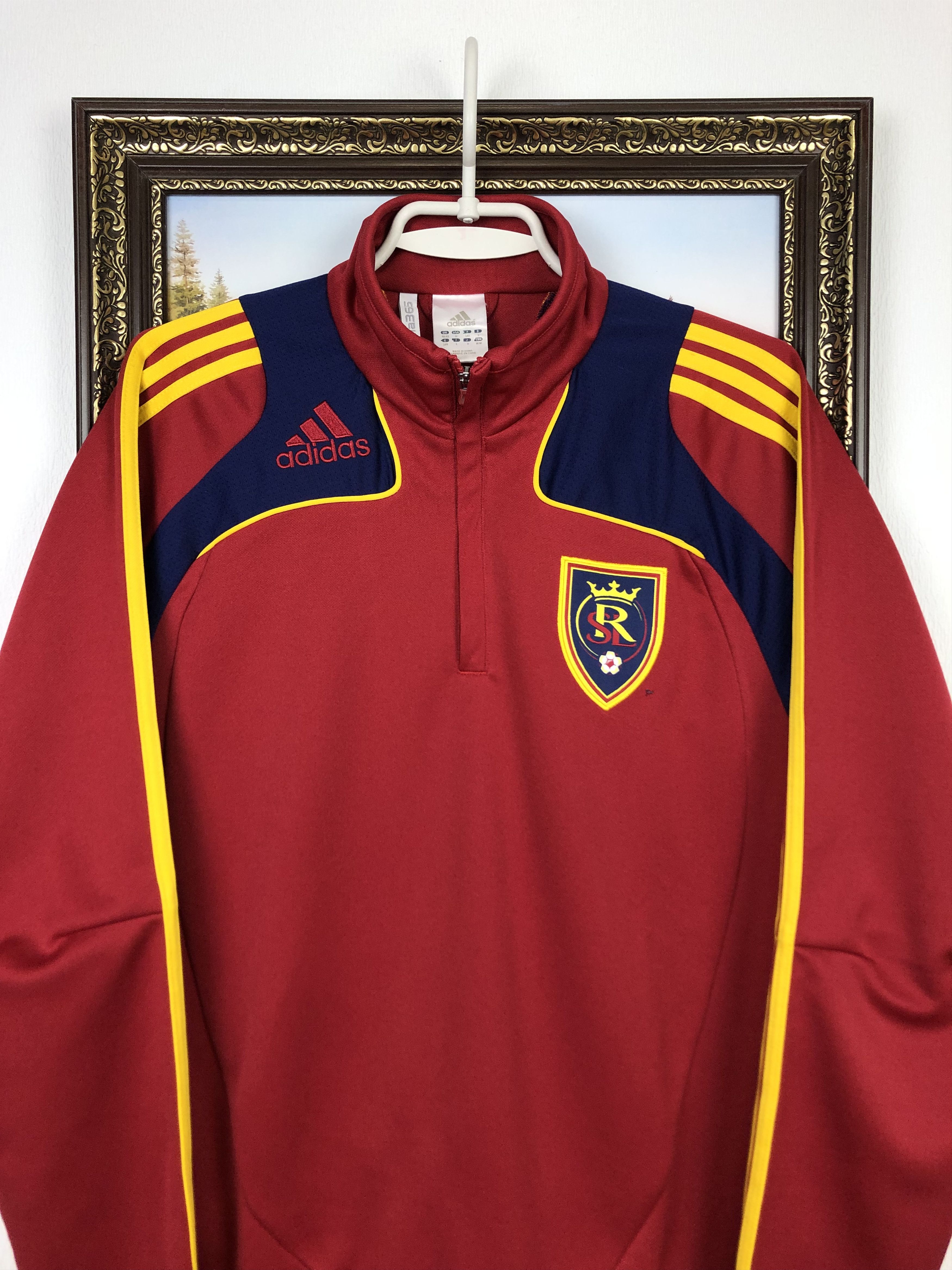 Adidas Vintage Adidas Real Salt Lake football Jacket Soccer Top Size US M / EU 48-50 / 2 - 2 Thumbnail
