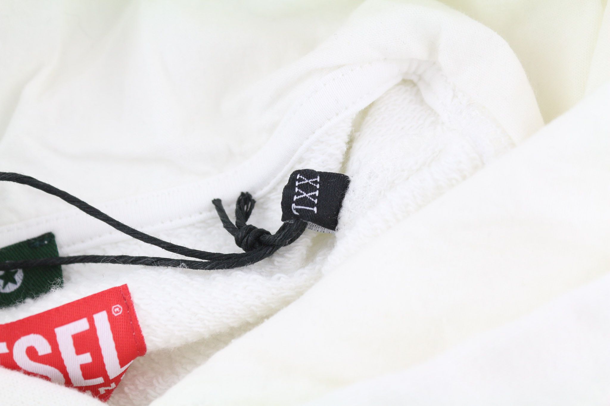 Diesel D4D-21 Men Hoodie 2XL White Cotton Pullover 40102 Size US XXL / EU 58 / 5 - 5 Thumbnail