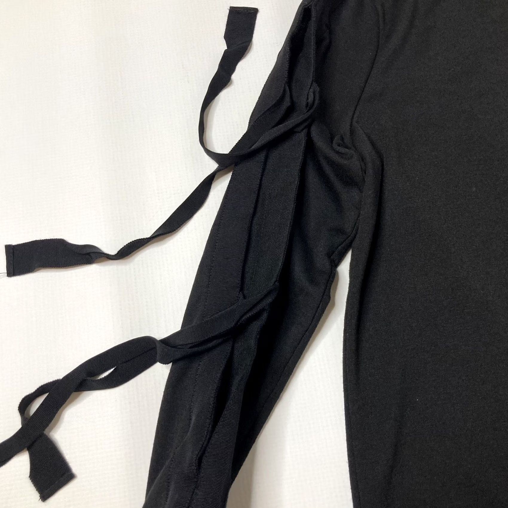 Vintage VINTAGE Pleione Black Ribbon Tie Long Sleeve Tunic Sweater? 0 Size M / US 6-8 / IT 42-44 - 4 Thumbnail