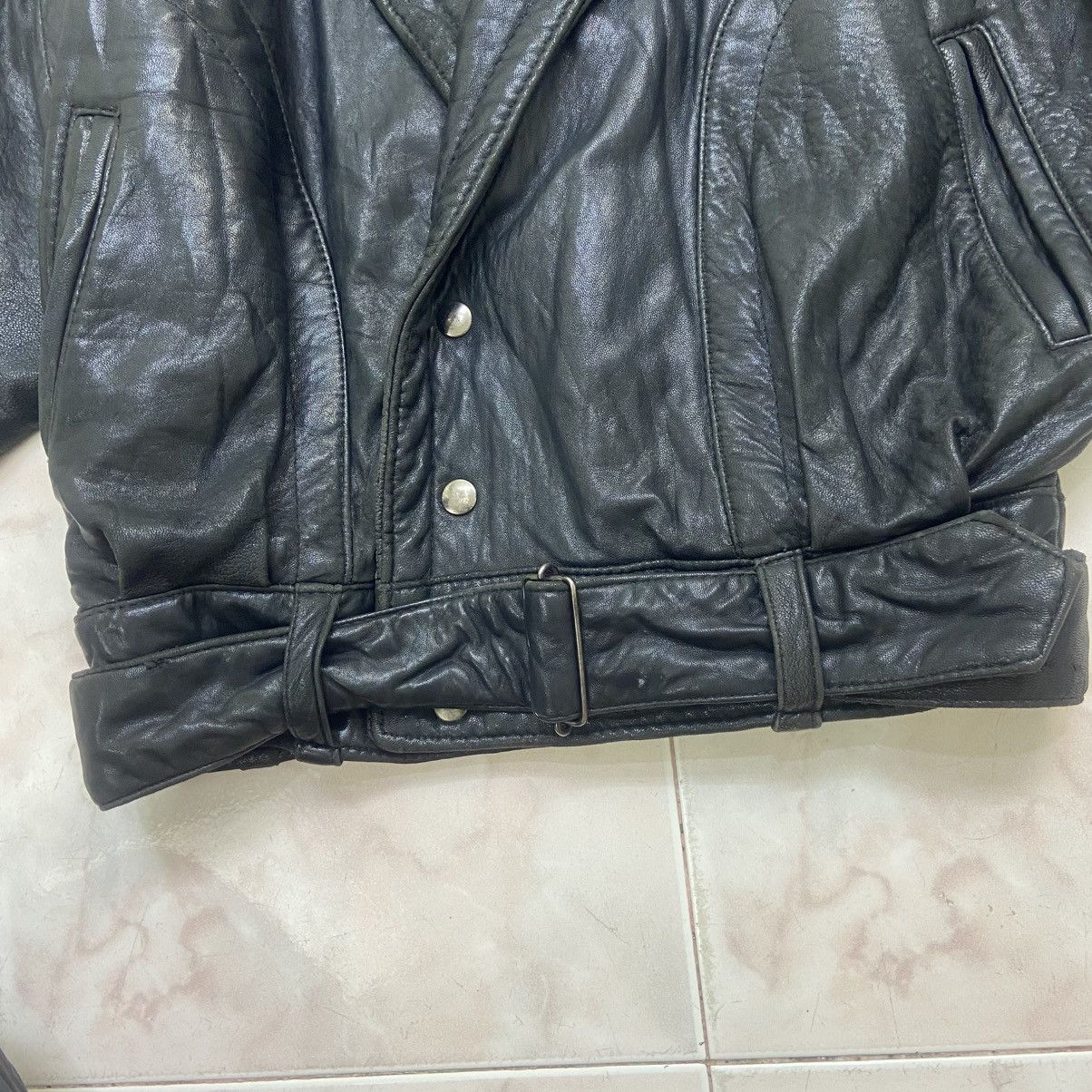 Genuine Leather × Leather Attitude Pegabo Bomber Style Loose Oversize Leather Jacket Size US M / EU 48-50 / 2 - 13 Thumbnail