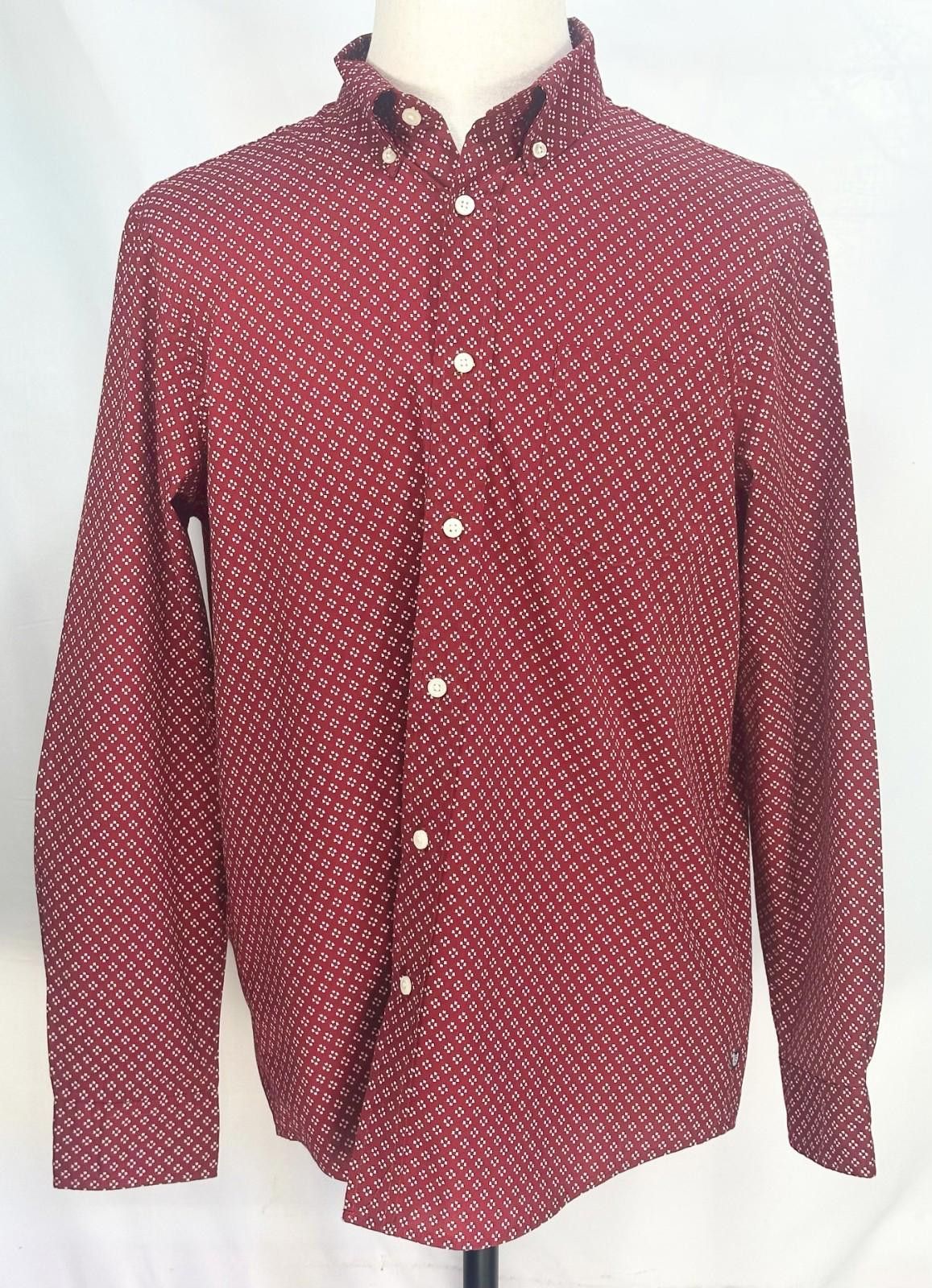 Chaps Ralph Lauren Chaps Slim Fit Blended Button Down Shirt Red L Size US L / EU 52-54 / 3 - 1 Thumbnail