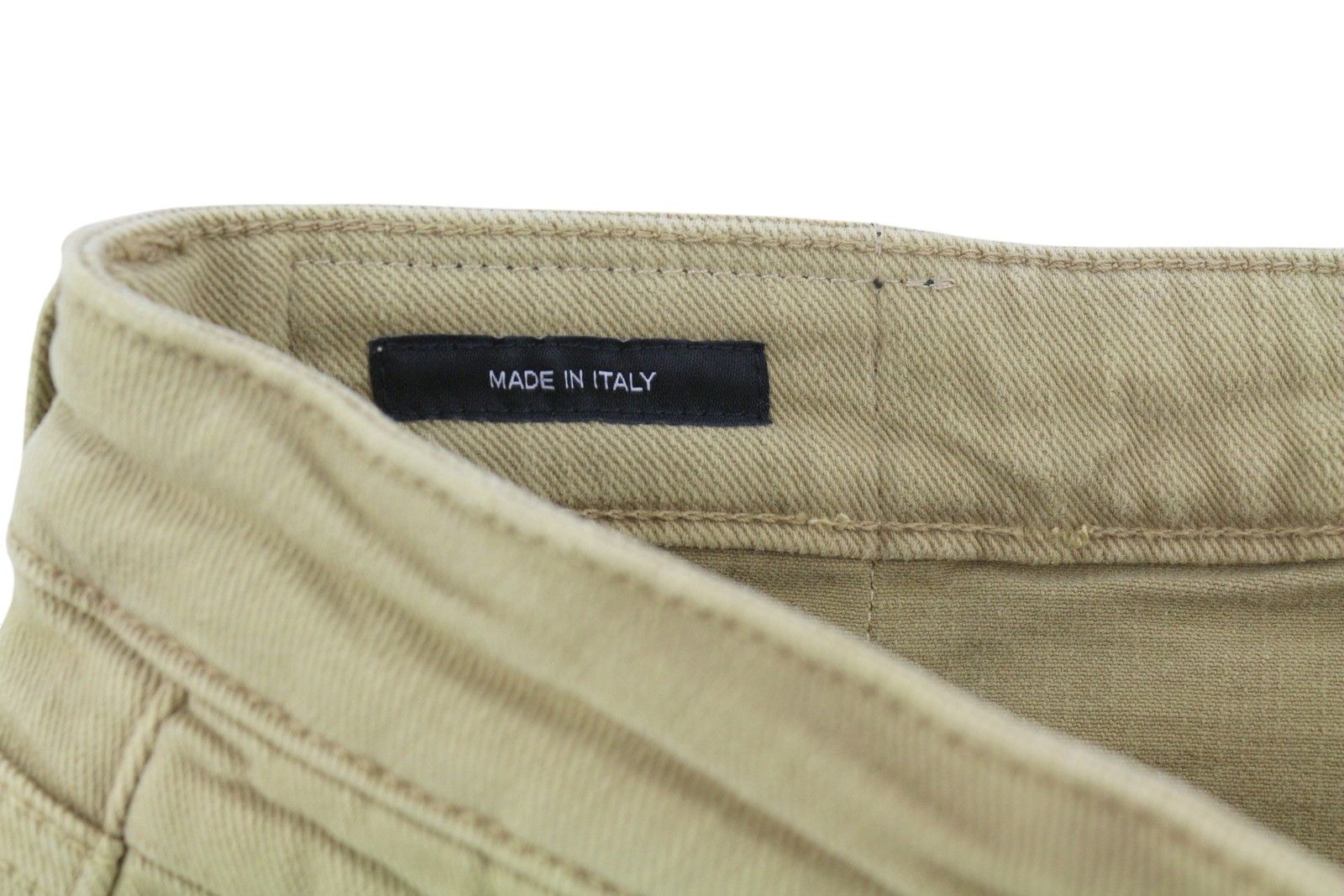 R13 BOY STRAIGHT 28 Khaki Stretch Cropped Light Denim 86305 Size 28" / US 6 / IT 42 - 7 Thumbnail