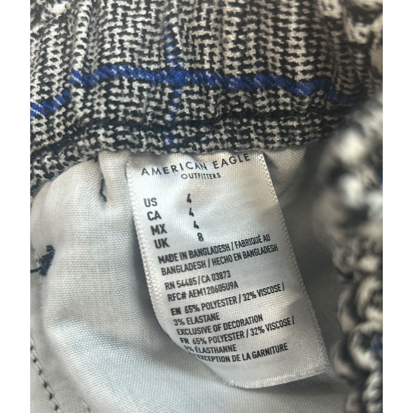 American Eagle Outfitters American Eagle Shorts Womens Size 4 Houndstooth Plaid Size 27" / US 4 / IT 40 - 4 Thumbnail