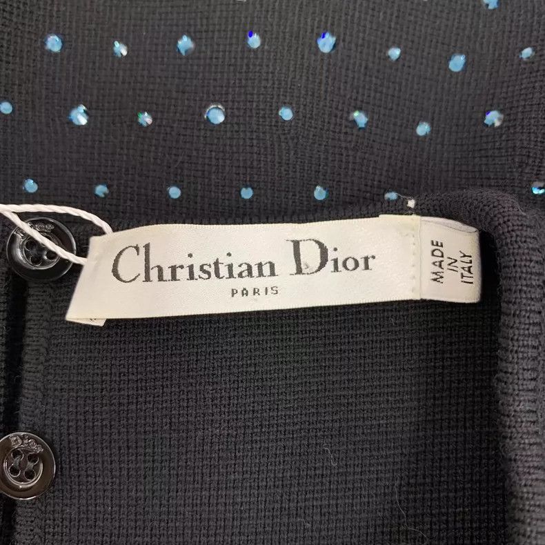 Dior Black Beaded Sleeveless Top by Christian Dior-2505 Size L / US 10 / IT 46 - 5 Thumbnail