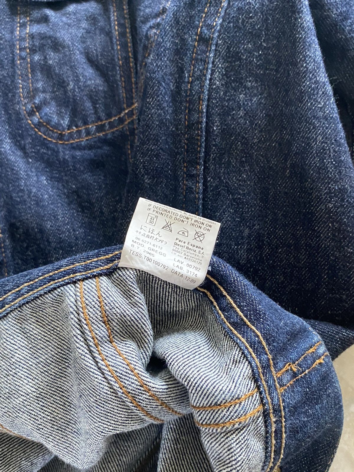 Diesel Vintage Diesel Raw Denim Croped Jeans Jacket Y2K Japanese Size US L / EU 52-54 / 3 - 8 Thumbnail