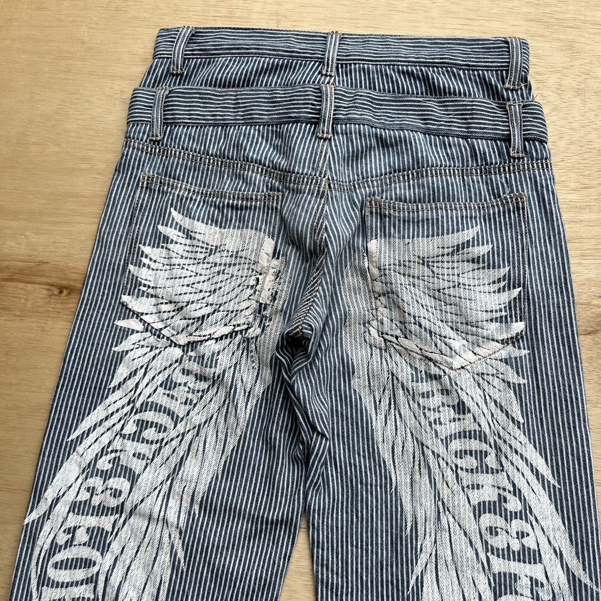 Hysteric Glamour BACK N FORTH DOUBLE WAIST HICKORI DENIM ANGEL WING PRINT 3/4 Size US 28 / EU 44 - 2 Thumbnail