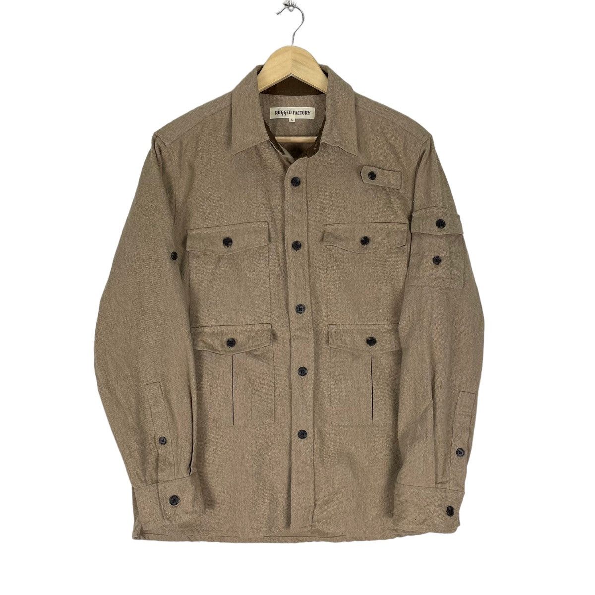Union LA ☀️RUGGED FACTORY UTILITY MULTI POCKET BUTTON SHIRTS Size US M / EU 48-50 / 2 - 3 Thumbnail