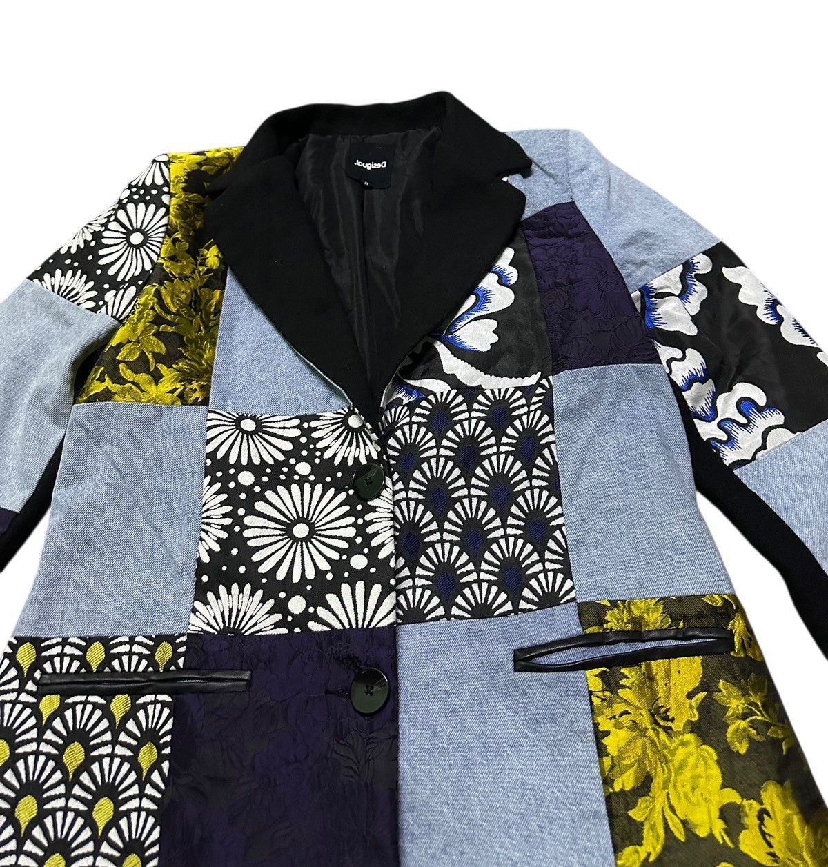 Japanese Brand Desigual patchwork long jacket Size M / US 6-8 / IT 42-44 - 6 Thumbnail