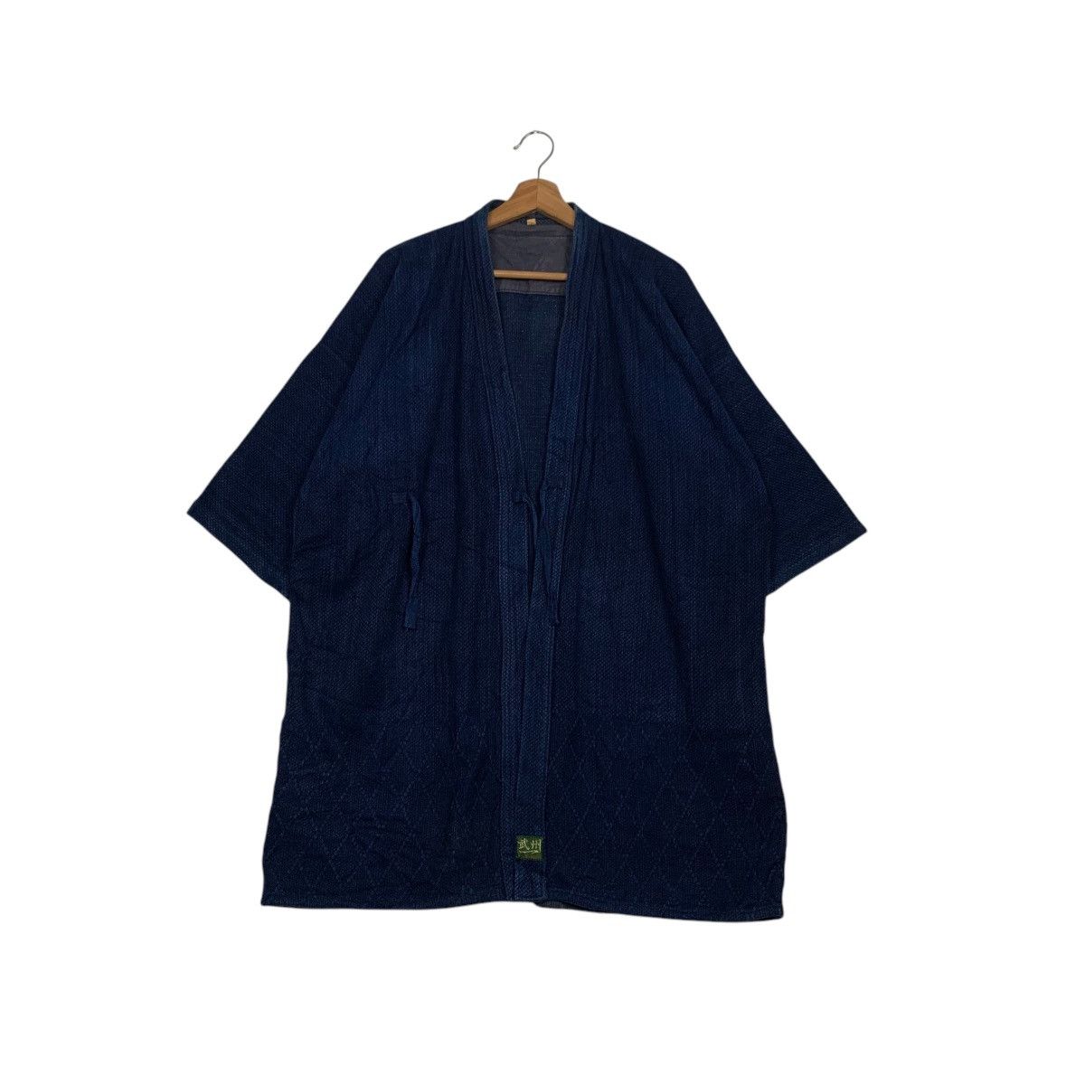 Vintage 90's Blue Indigo Traditional Japan Kimono #2241-C99