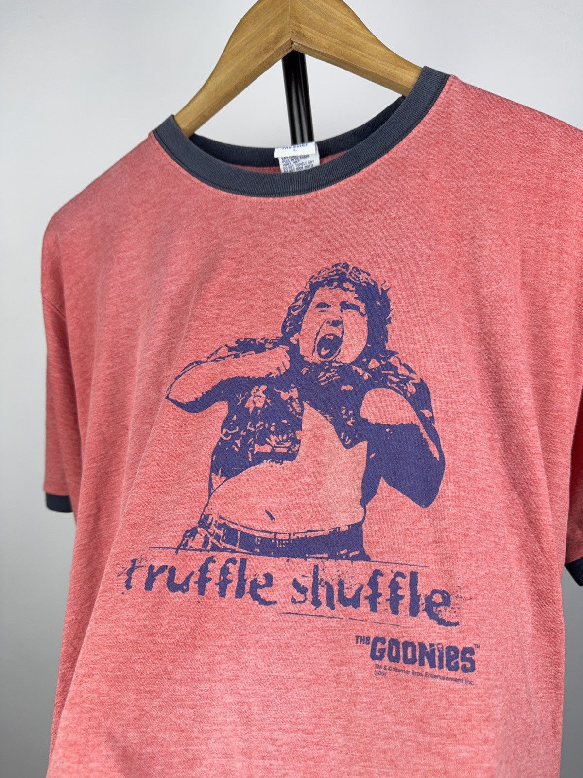 Warner Bros Retro Vintage The Goonies Truffle Shuffle Ringer Tee 2000s Size US L / EU 52-54 / 3 - 4 Thumbnail