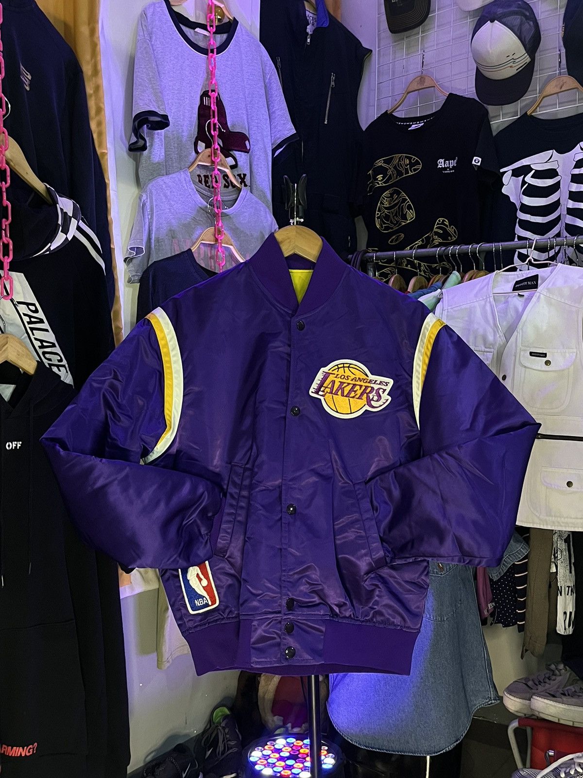 Starter Vintage Gen 1 Starter Varsity Jacket Lakers Size US M / EU 48-50 / 2 - 2 Thumbnail