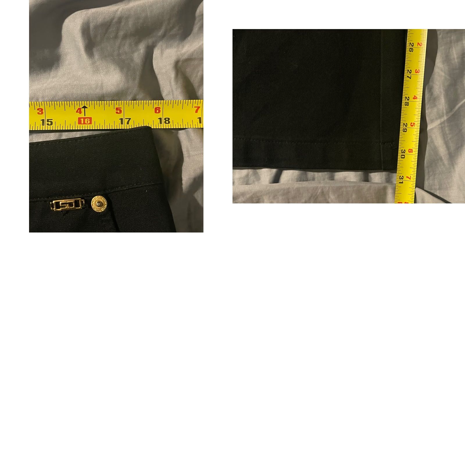 Essentials VINTAGE St John Sport Essentials By Marie Gray Black Cargo Pants 35x30.5 Size Size 24" / US 00 / IT 34 - 8 Thumbnail